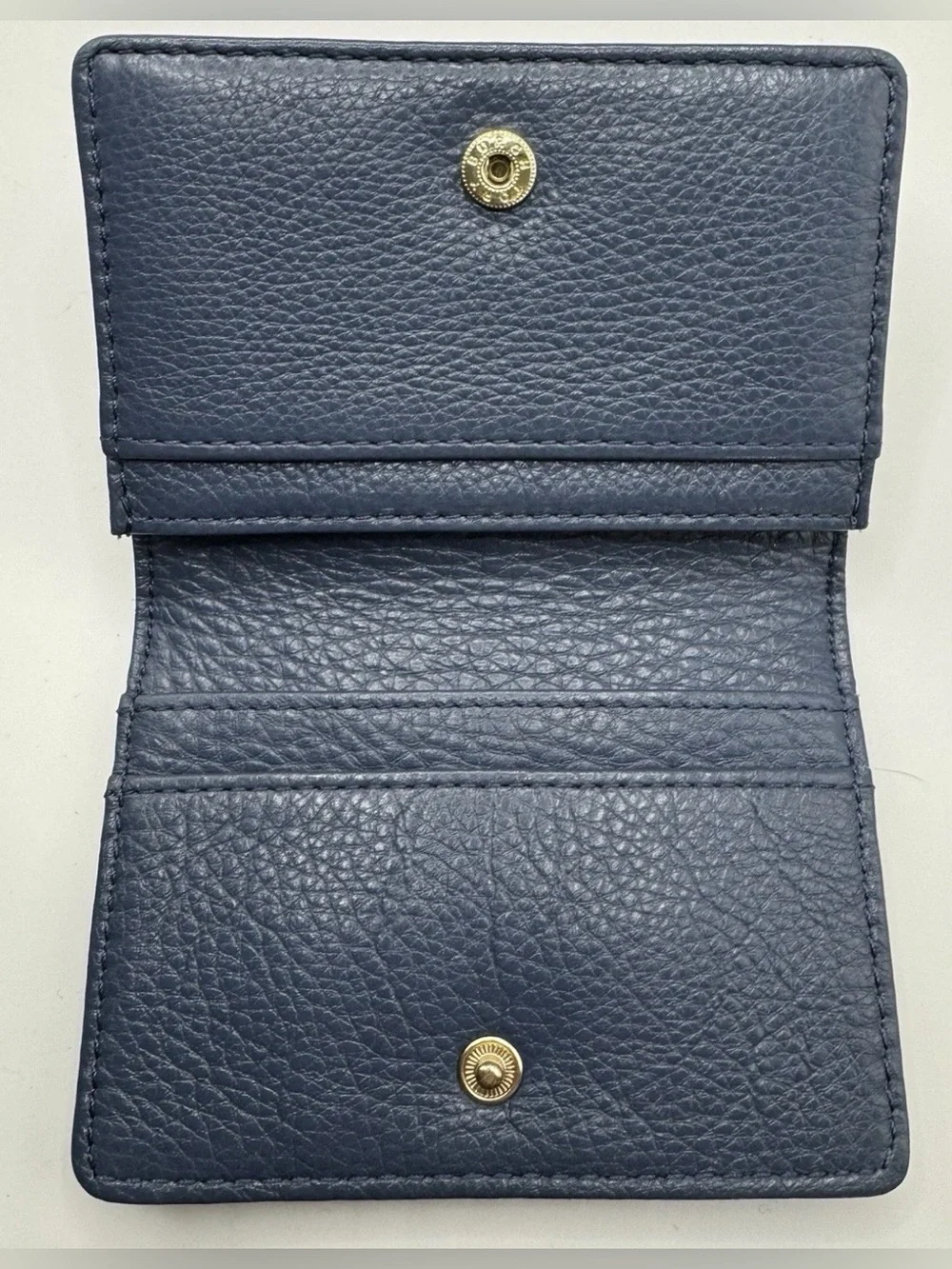 Tory Burch navy leather wallet